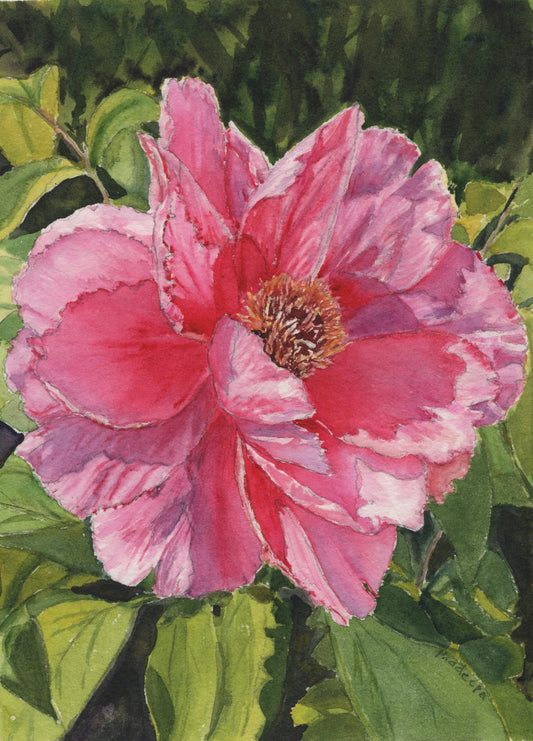 Peony commissioned painting