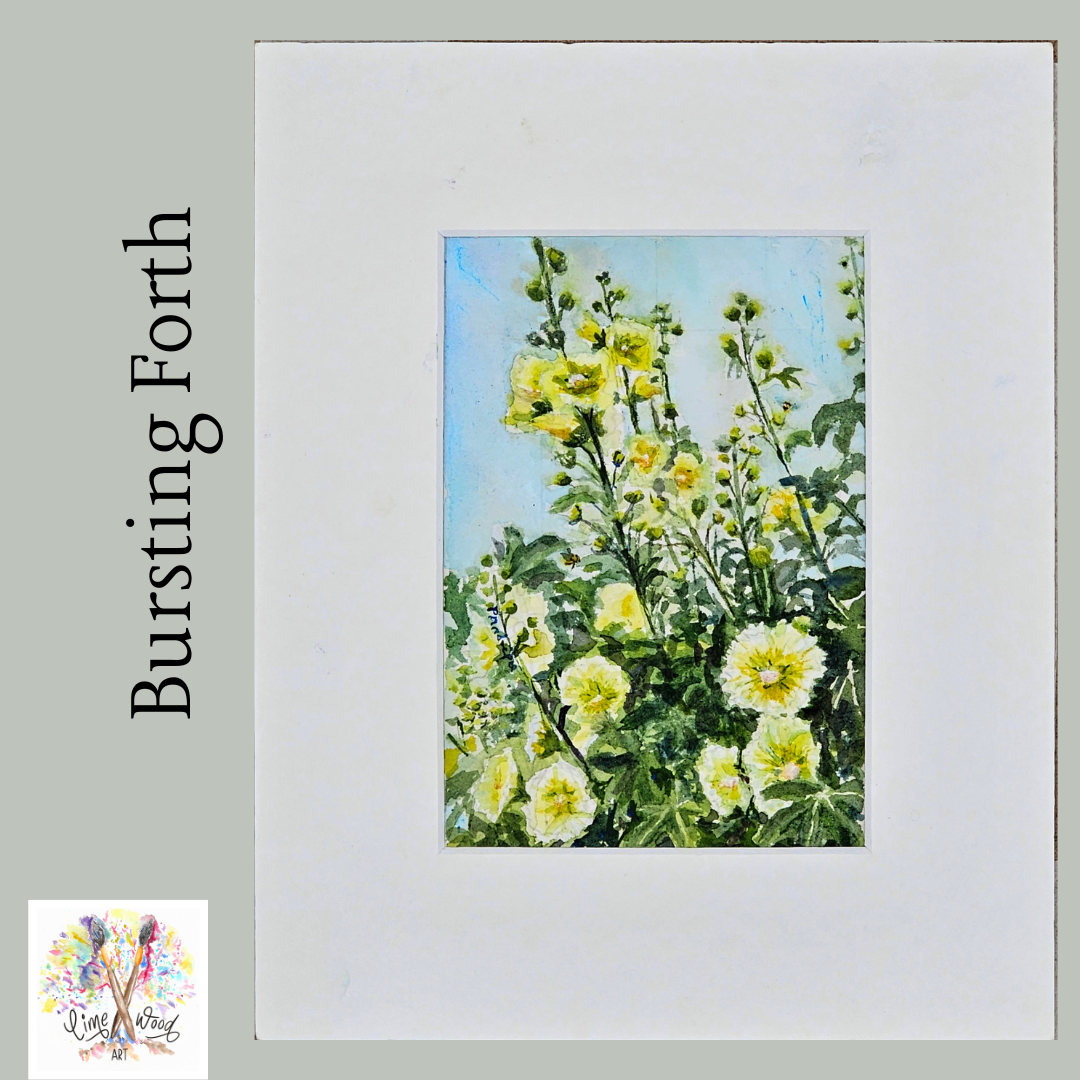 Bursting Forth- original watercolour painting- 4x6 inches