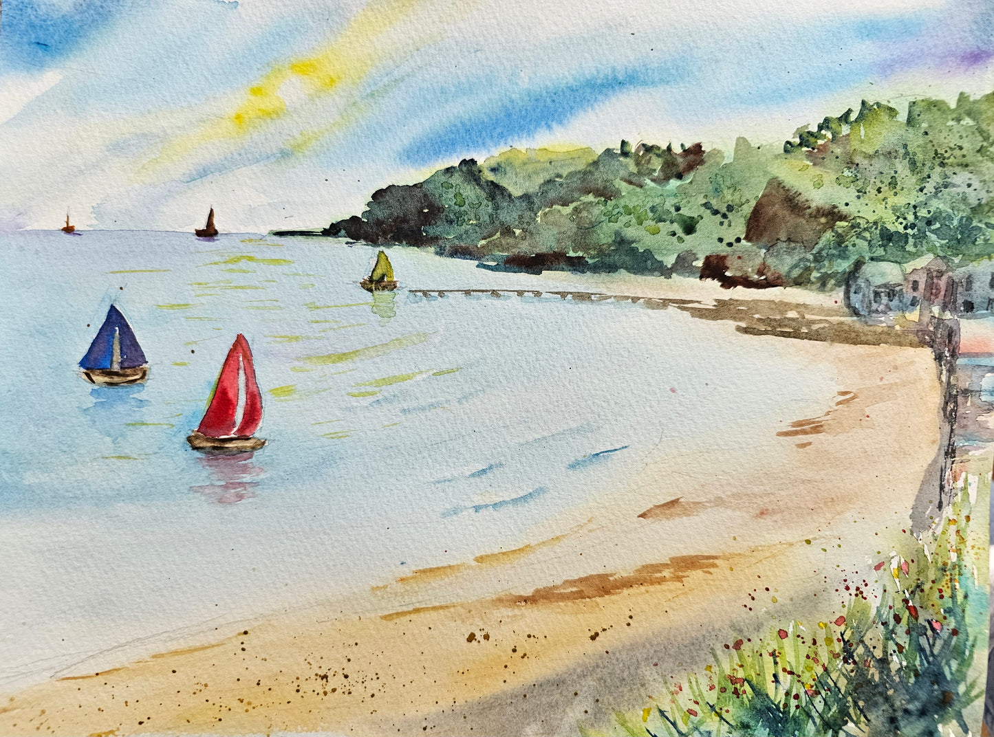 Sail boats painting workshop- Thurs 11 June - 10 am