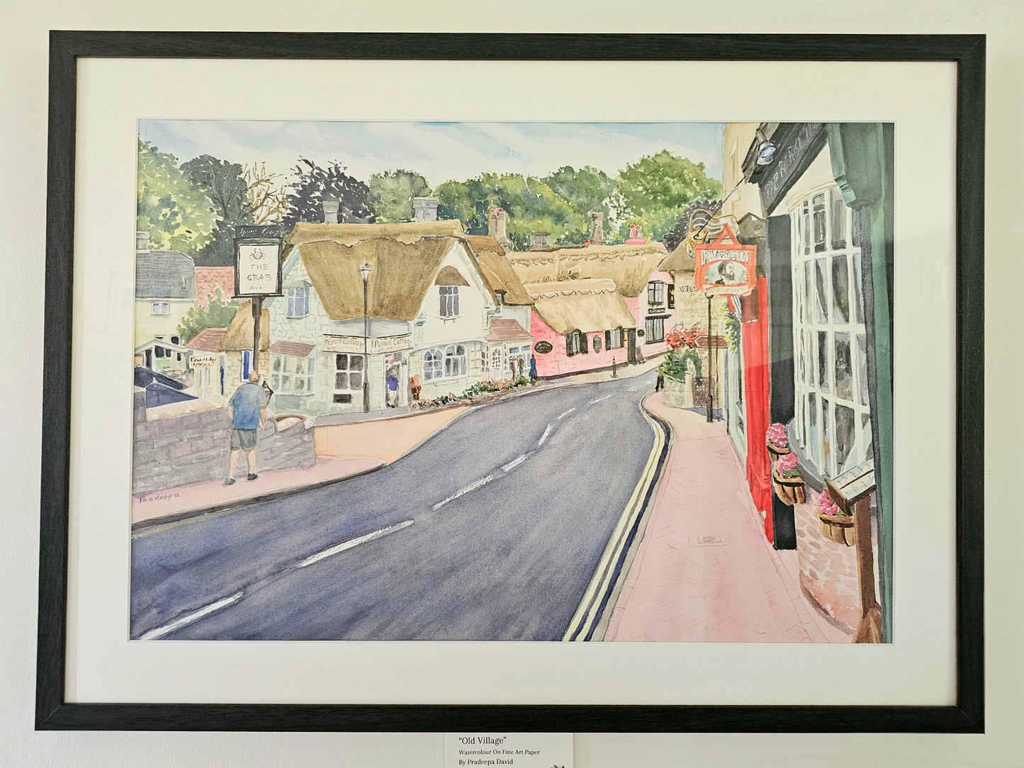 Old Village- Original Watercolour Painting, 74 x54 cm approx.