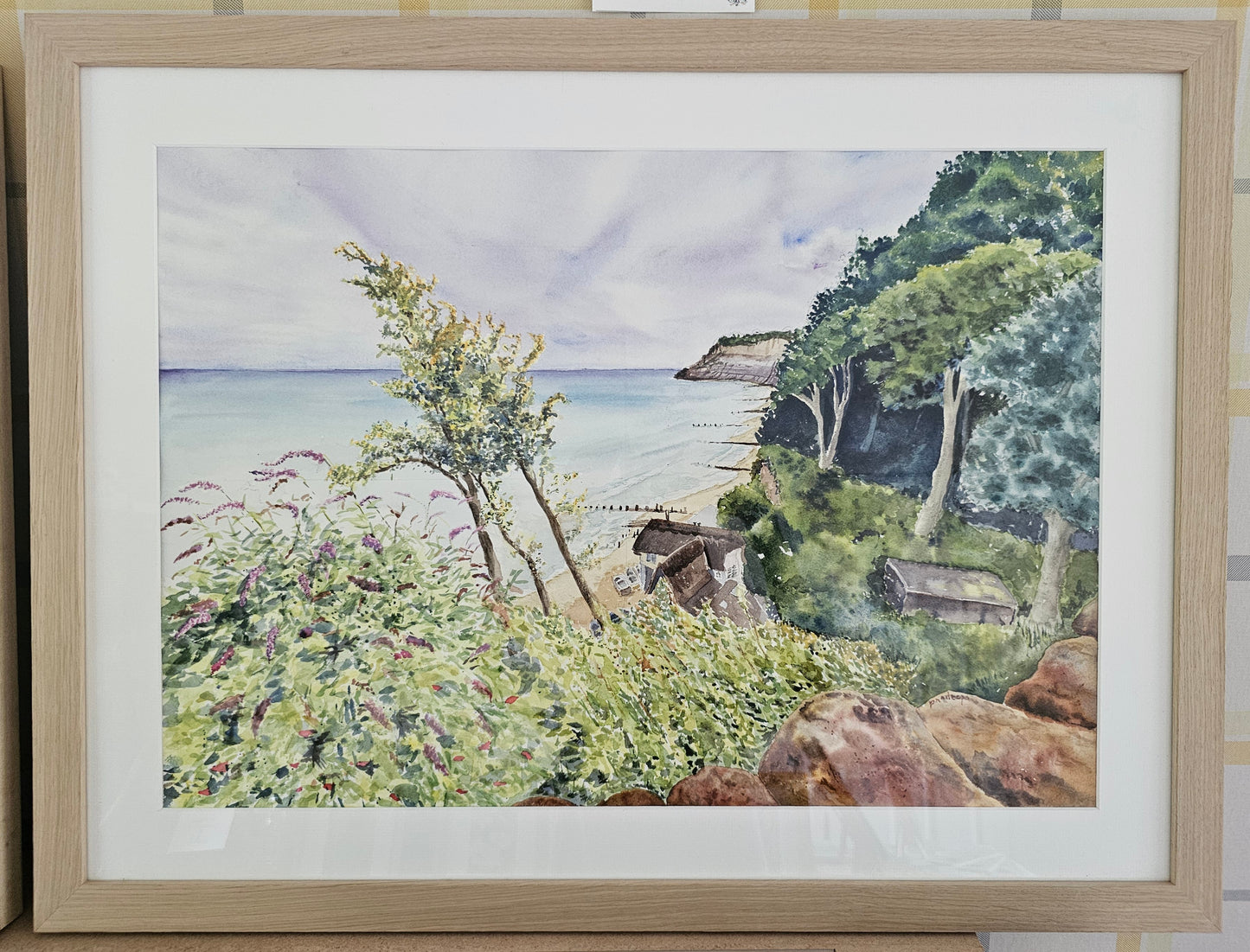 From The Chine To The Beach- Original Watercolour Painting, 76 x 58 cm approx.