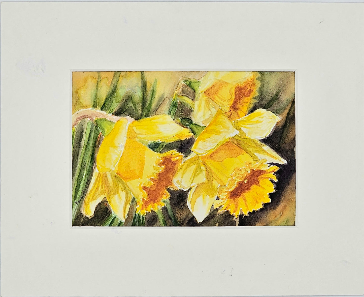 Standing Together- original watercolour painting- 4x6 inches
