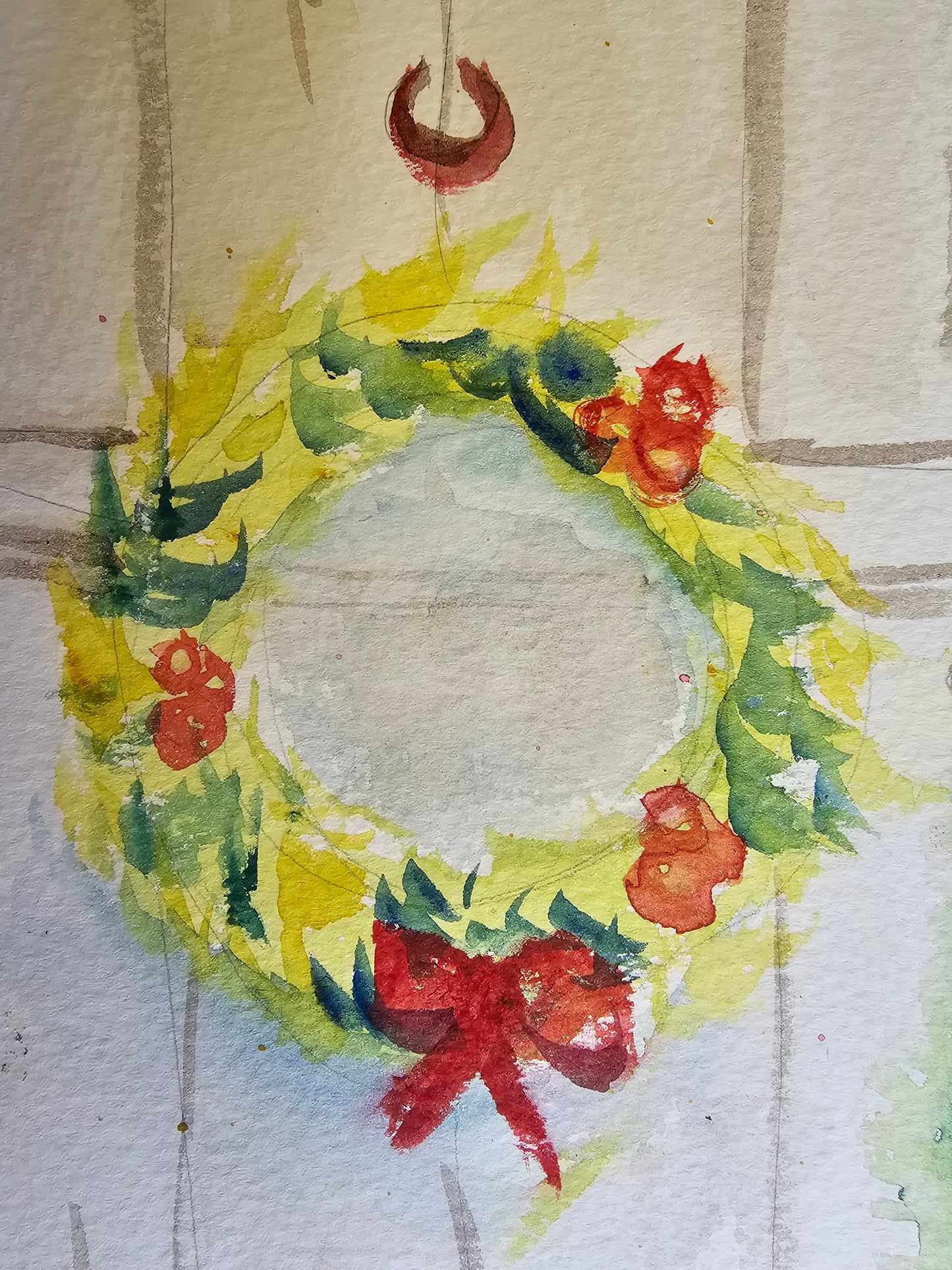 Christmas card painting workshop- Mon 24 Nov- 10 am