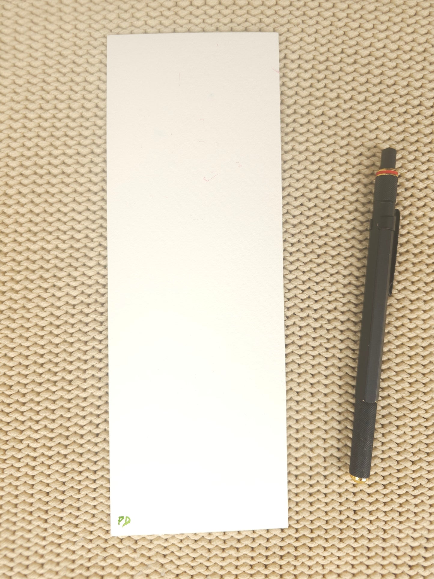 Poppy bookmark - Original watercolour painting