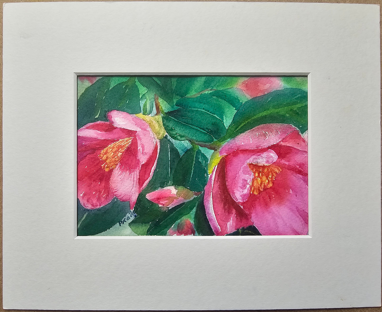 Blooming In Winter - original watercolour painting- 4x6 inches