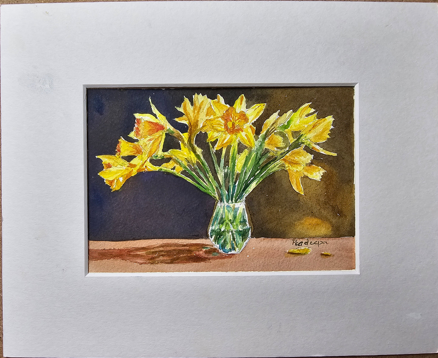 Daffodil Sunshine- original watercolour painting- 4x6 inches