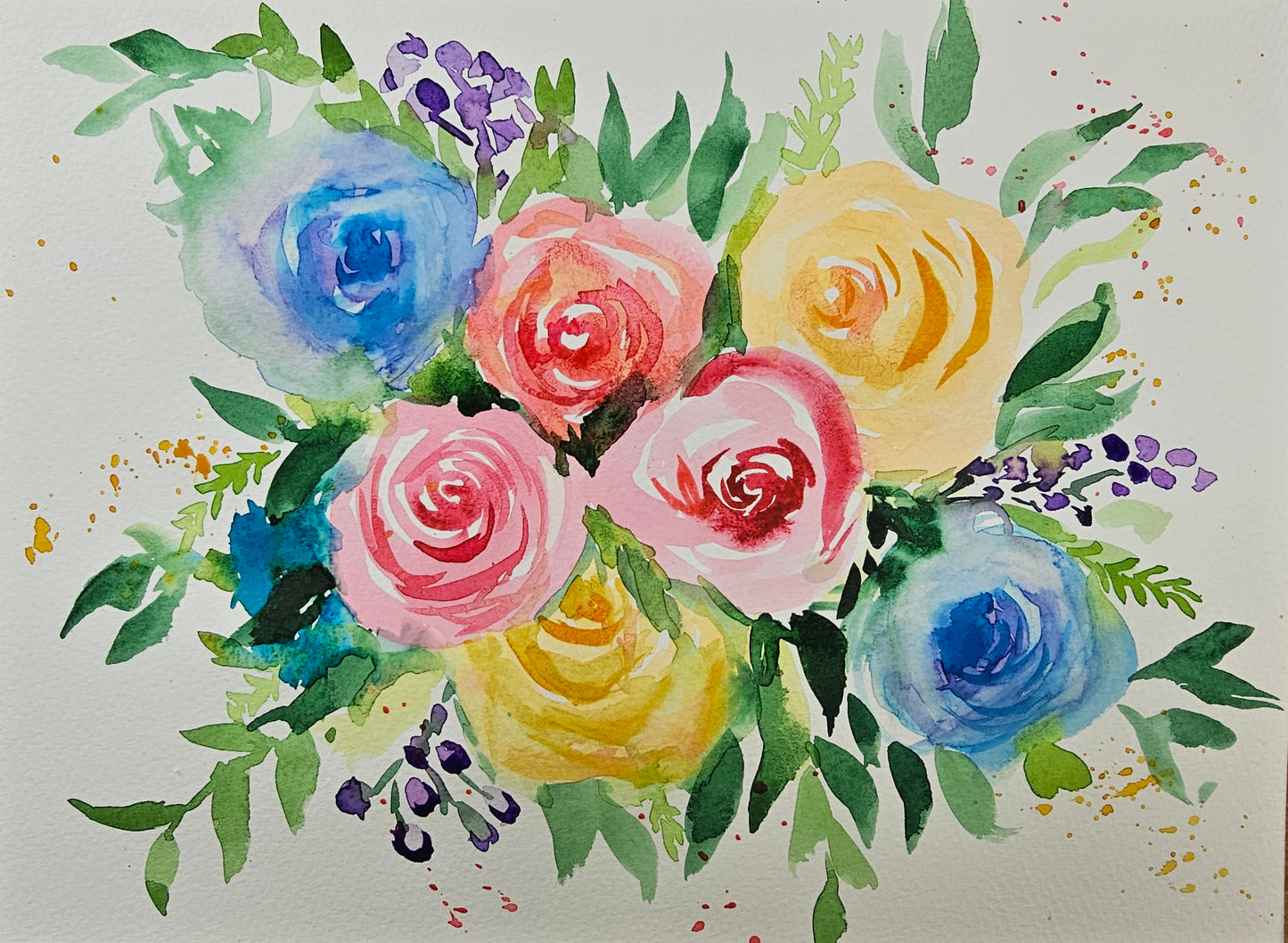 Loose Floral painting workshop- Fri 11Sept - 10 am