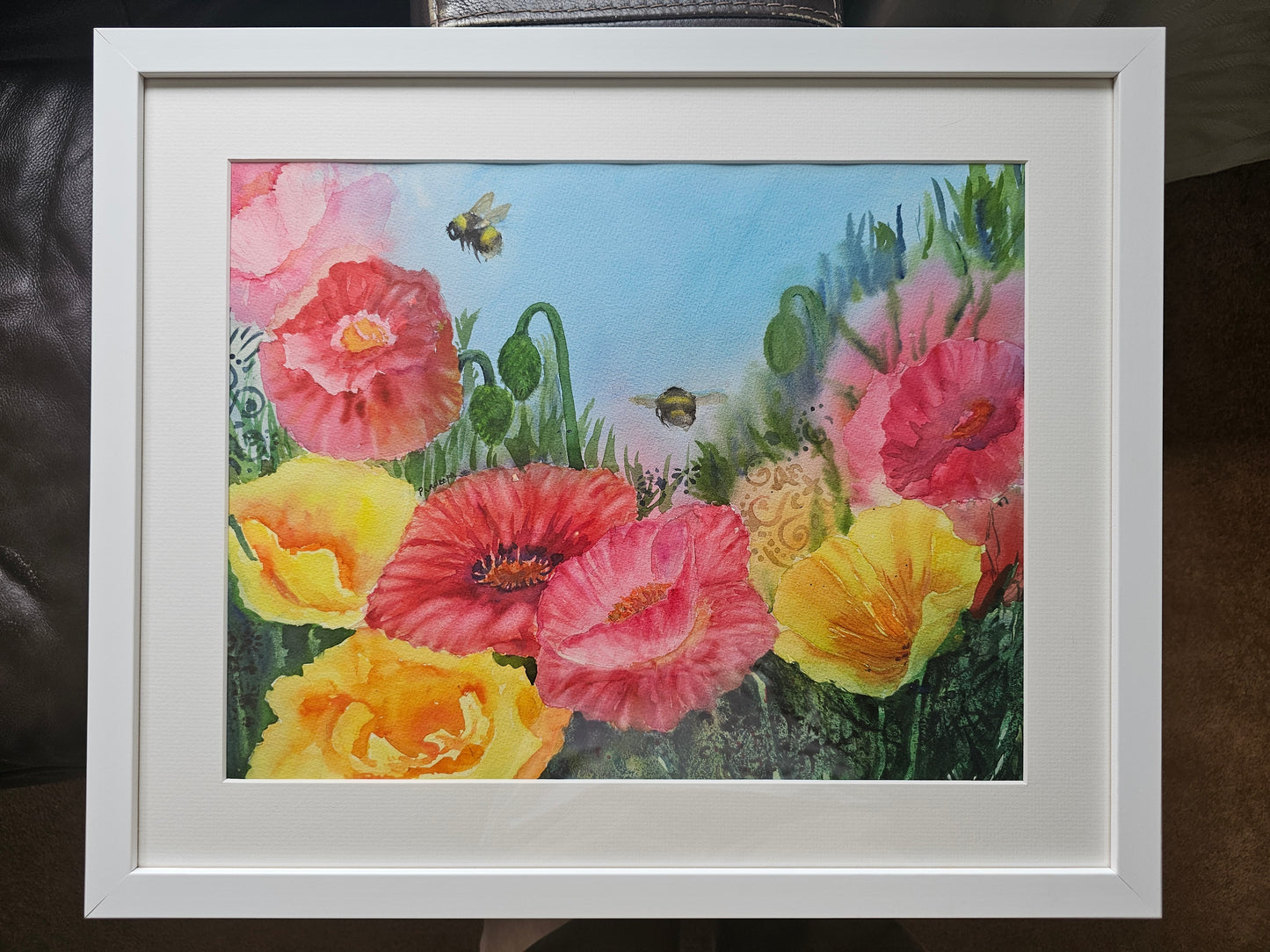 POPPIES IN ABUNDANCE - Original Watercolour Painting 30x40 cm approx.