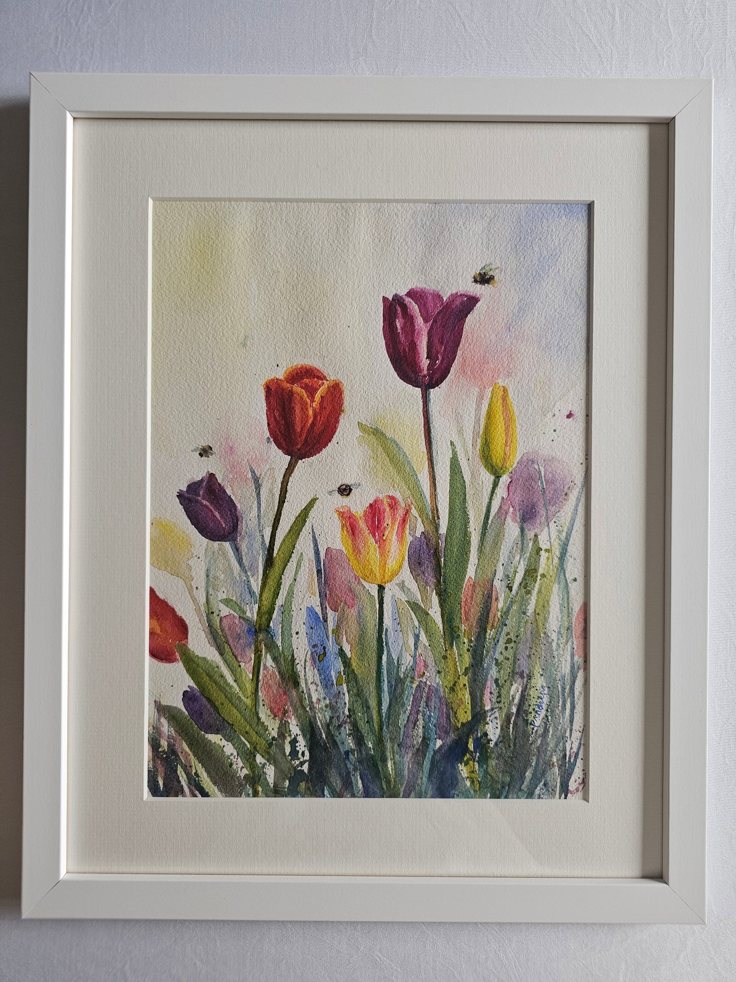Tulips III - Original Watercolour Painting, 31 x 23 cm (approx) (Copy)