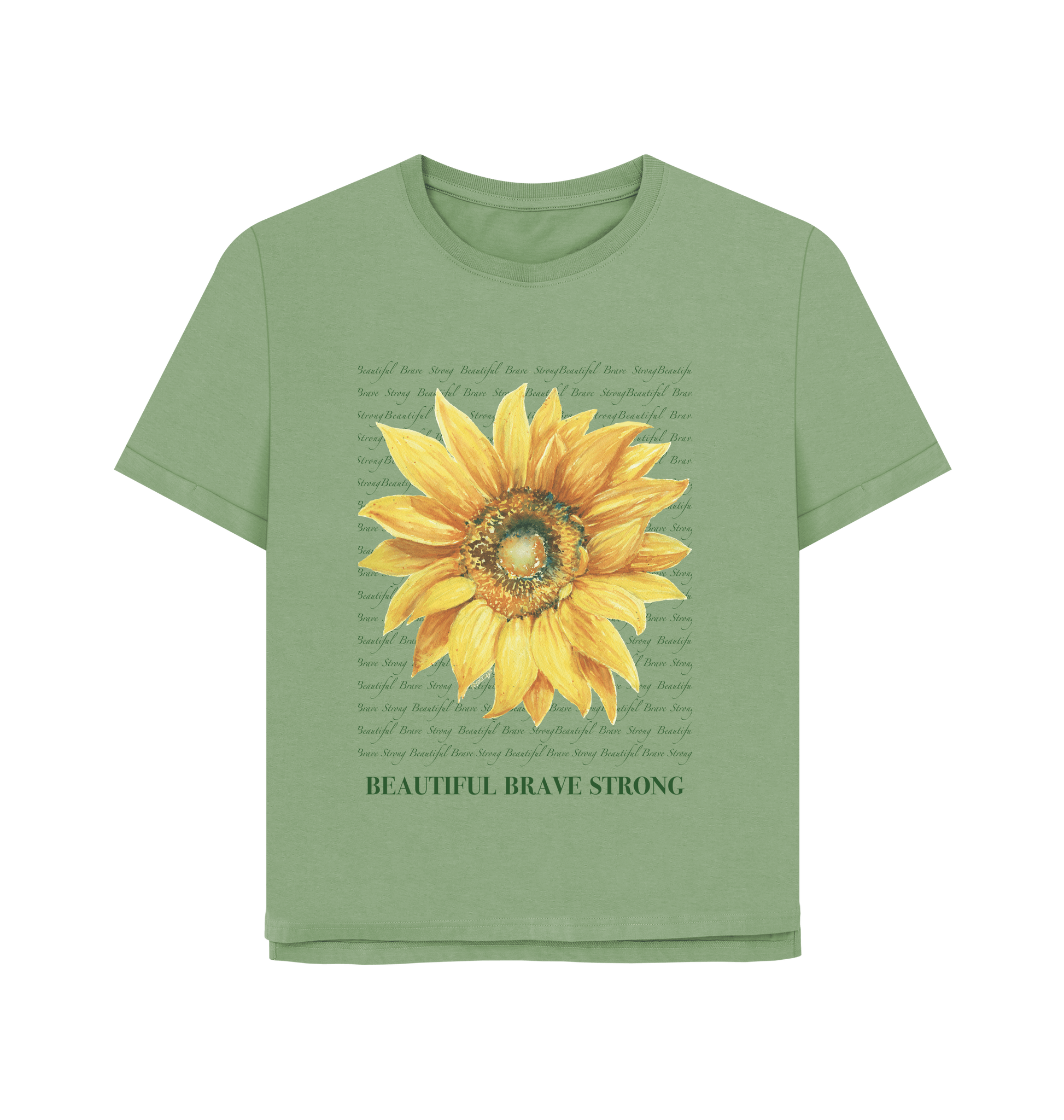 Sage Printed T-shirt Front