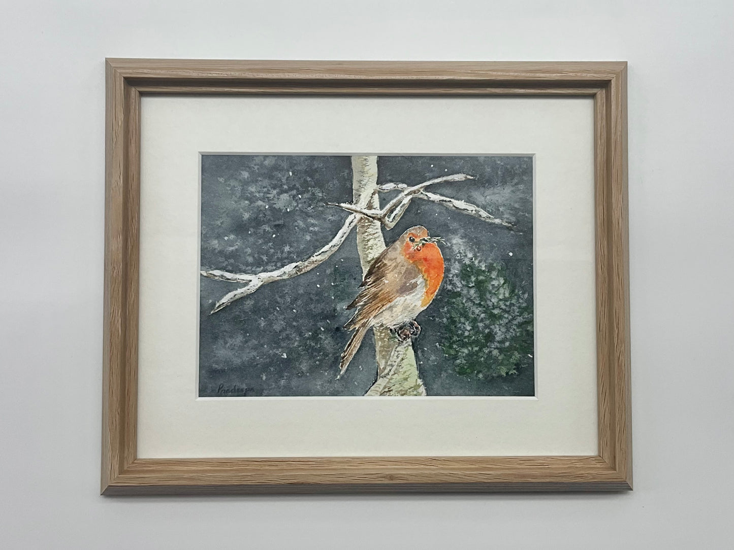 Winter Robin - Original Watercolour Painting