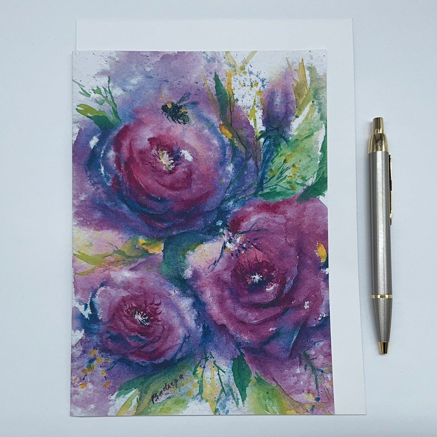 Greeting card- Purple Inspuration
