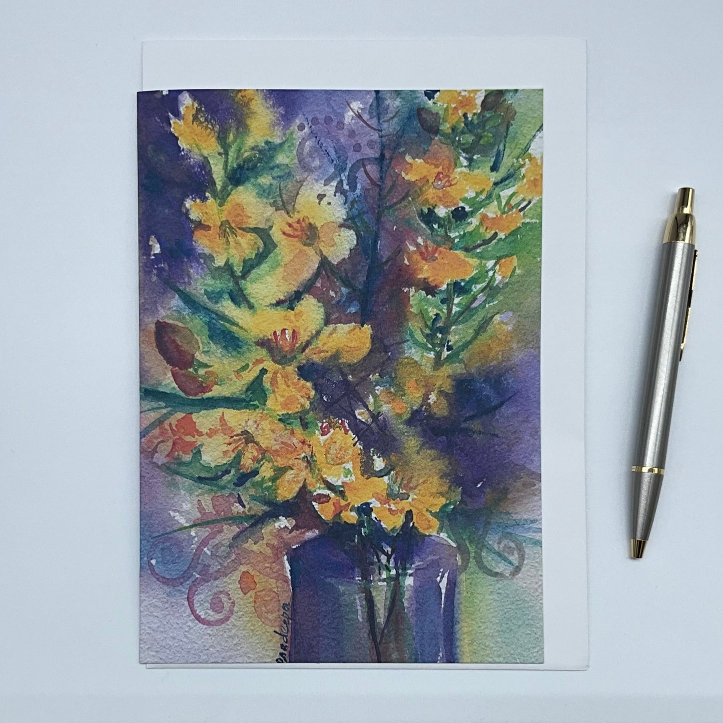 Greeting card- Lost in Golden Richness