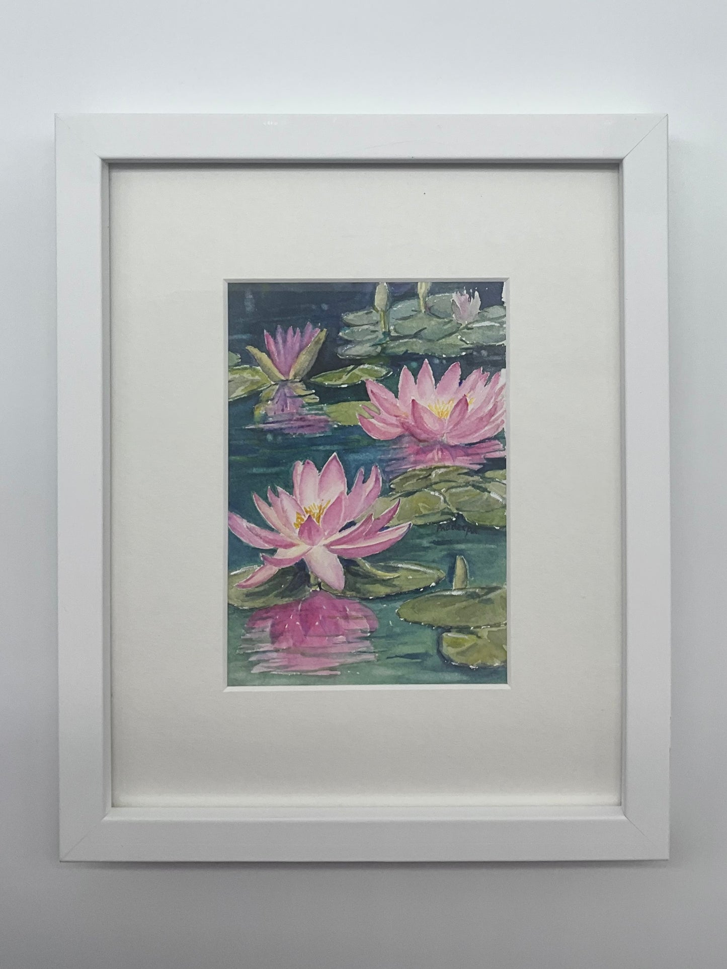 Summertime with Lilies - original watercolour painting