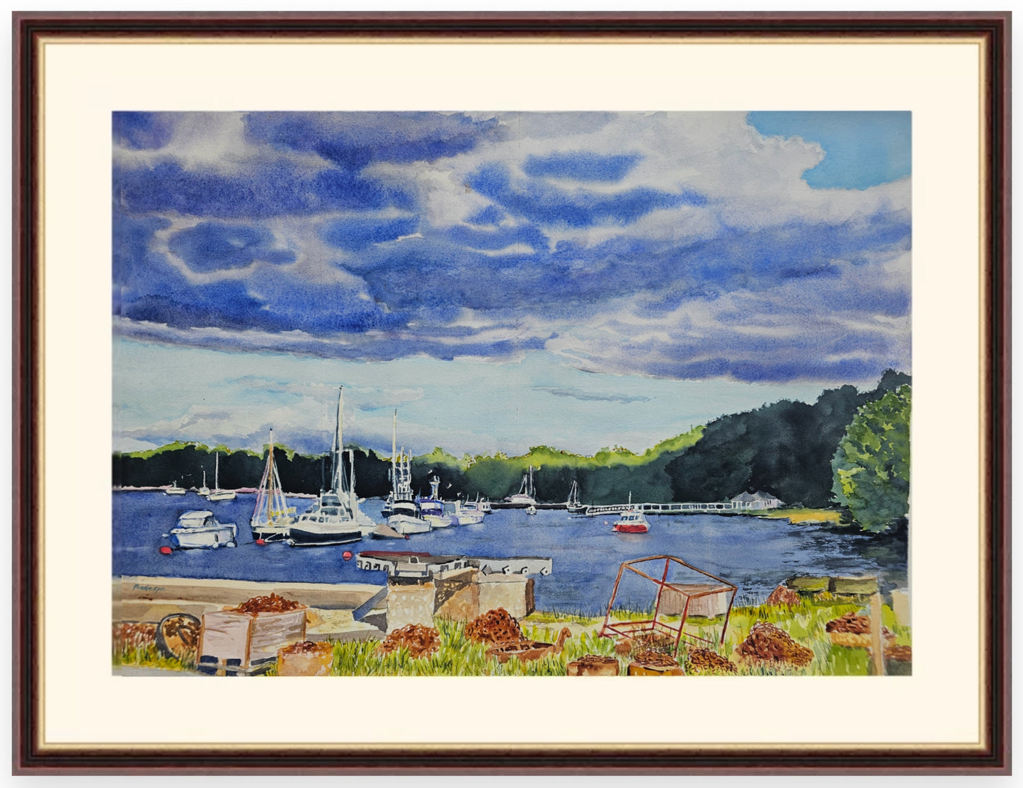 Journeying Through Buckler’s Hard - Original Watercolour Painting, 75x56 cm approx.
