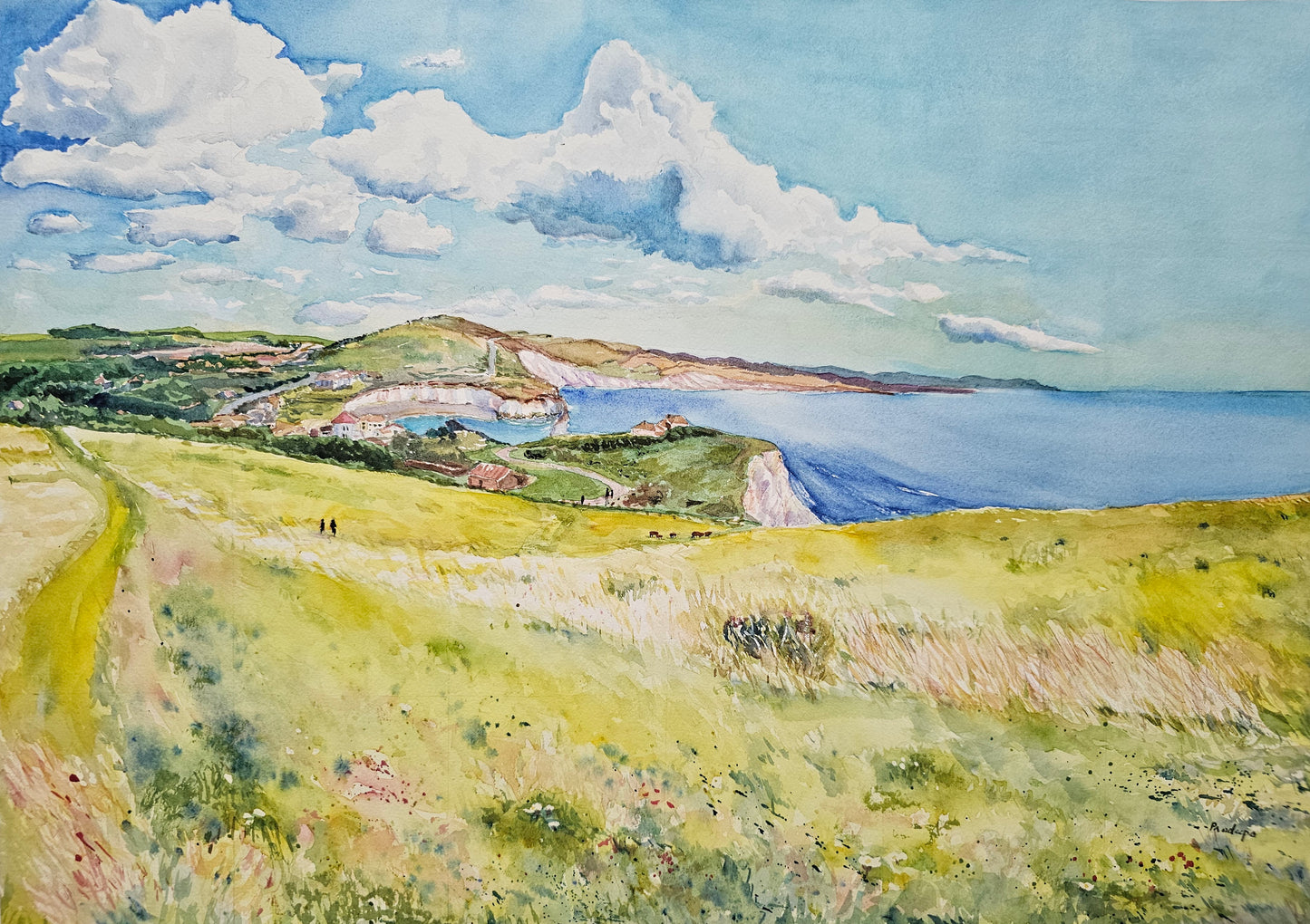 Turn Around And See- Original Watercolour Painting, 75 x 56 cm approx.