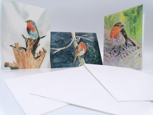 Robin Greeting Cards- Individual Cards or set of 3