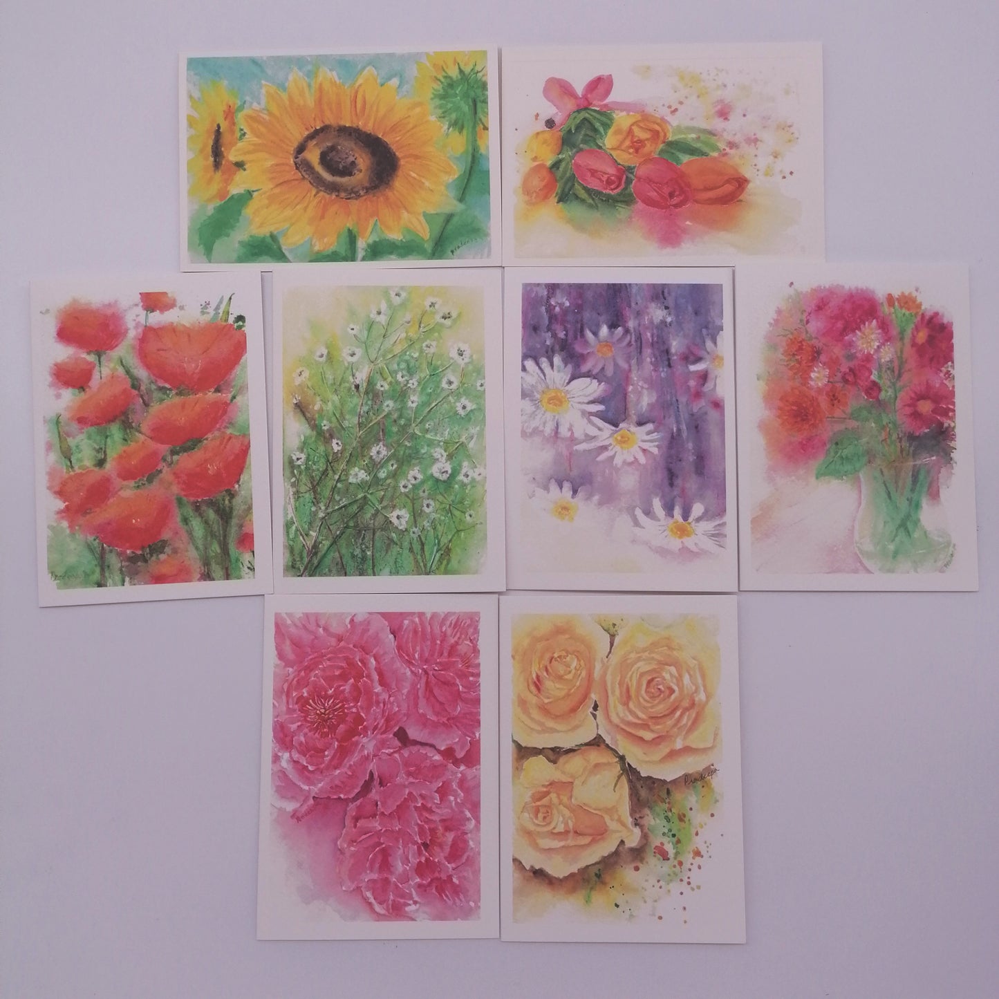 Floral Greeting Cards- Individual and set of 8 available
