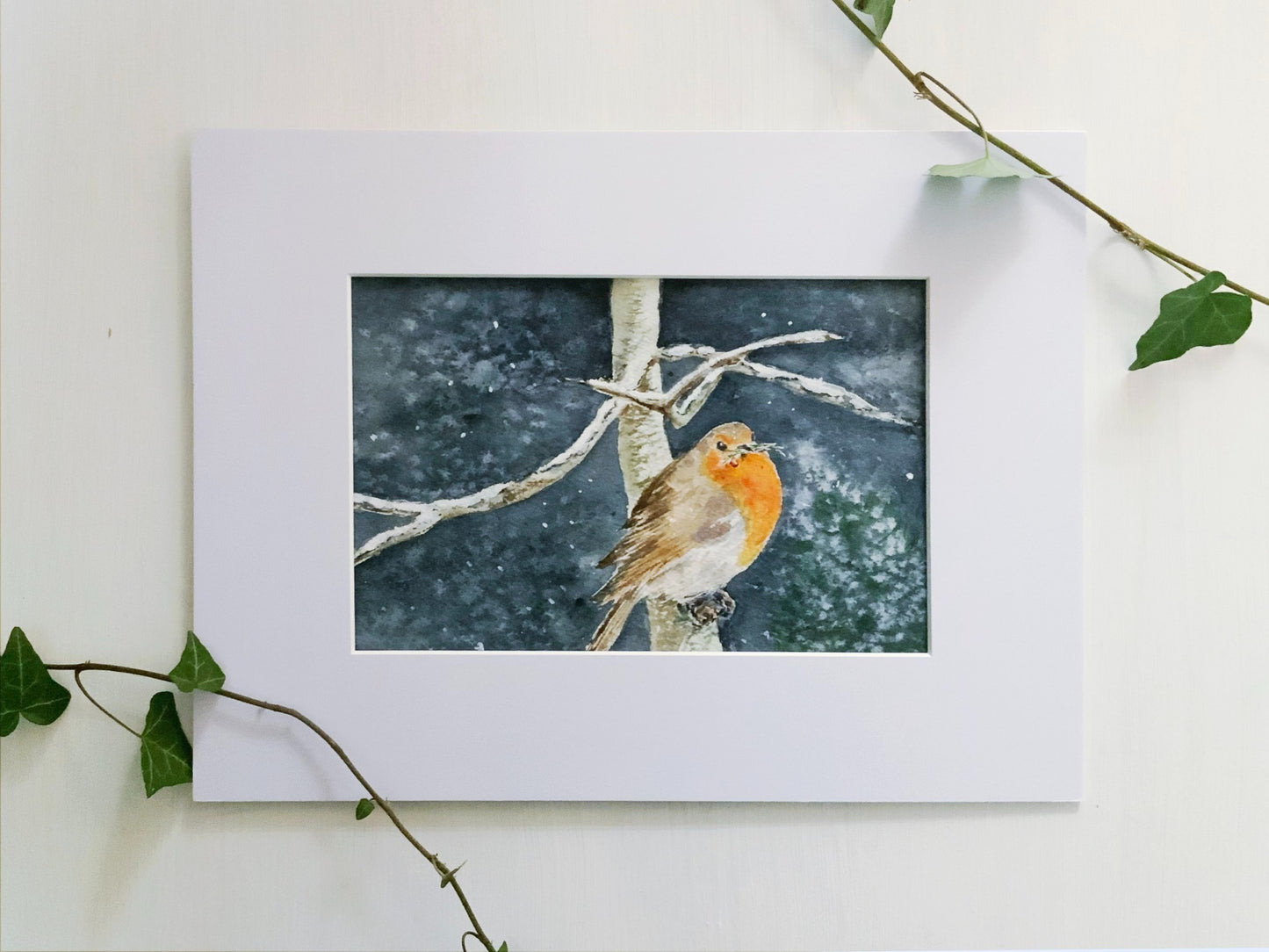 Winter Robin - Original Watercolour Painting