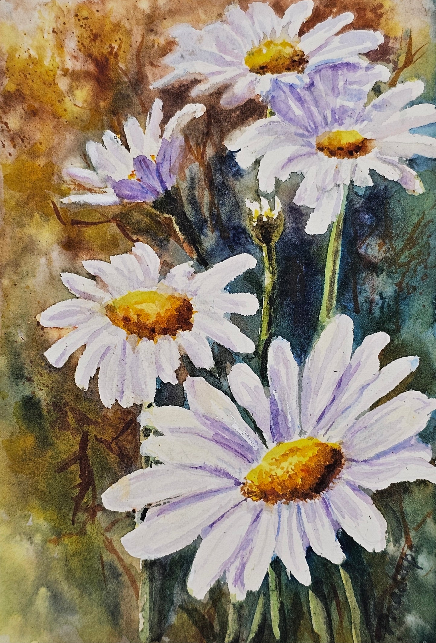 Late Summer Memories-original watercolour painting- 4x6 inches