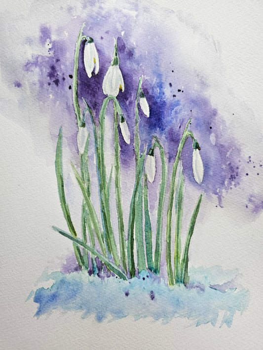 Snowdrops painting workshop- Thurs 30 Jan- 10 am