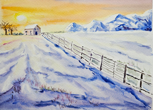 Fields of snow painting workshop- Fri 7 Feb- 7pm