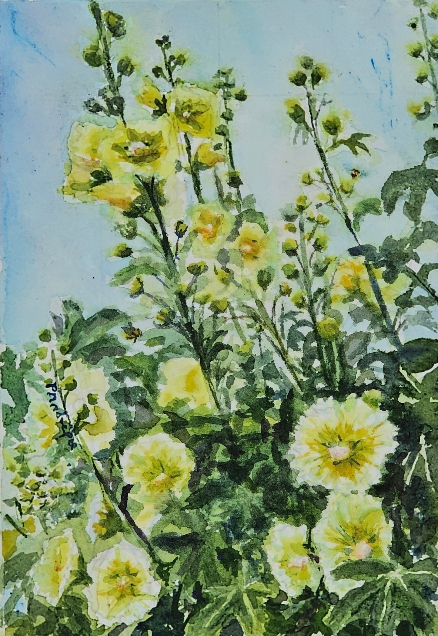 Bursting Forth-  original watercolour painting- 4x6 inches