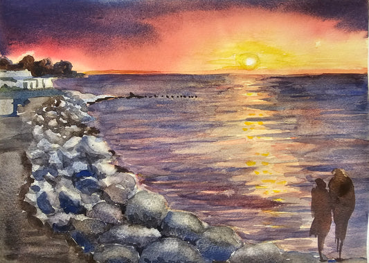 Watching the sunset painting workshop- Fri 13 June - 7 pm