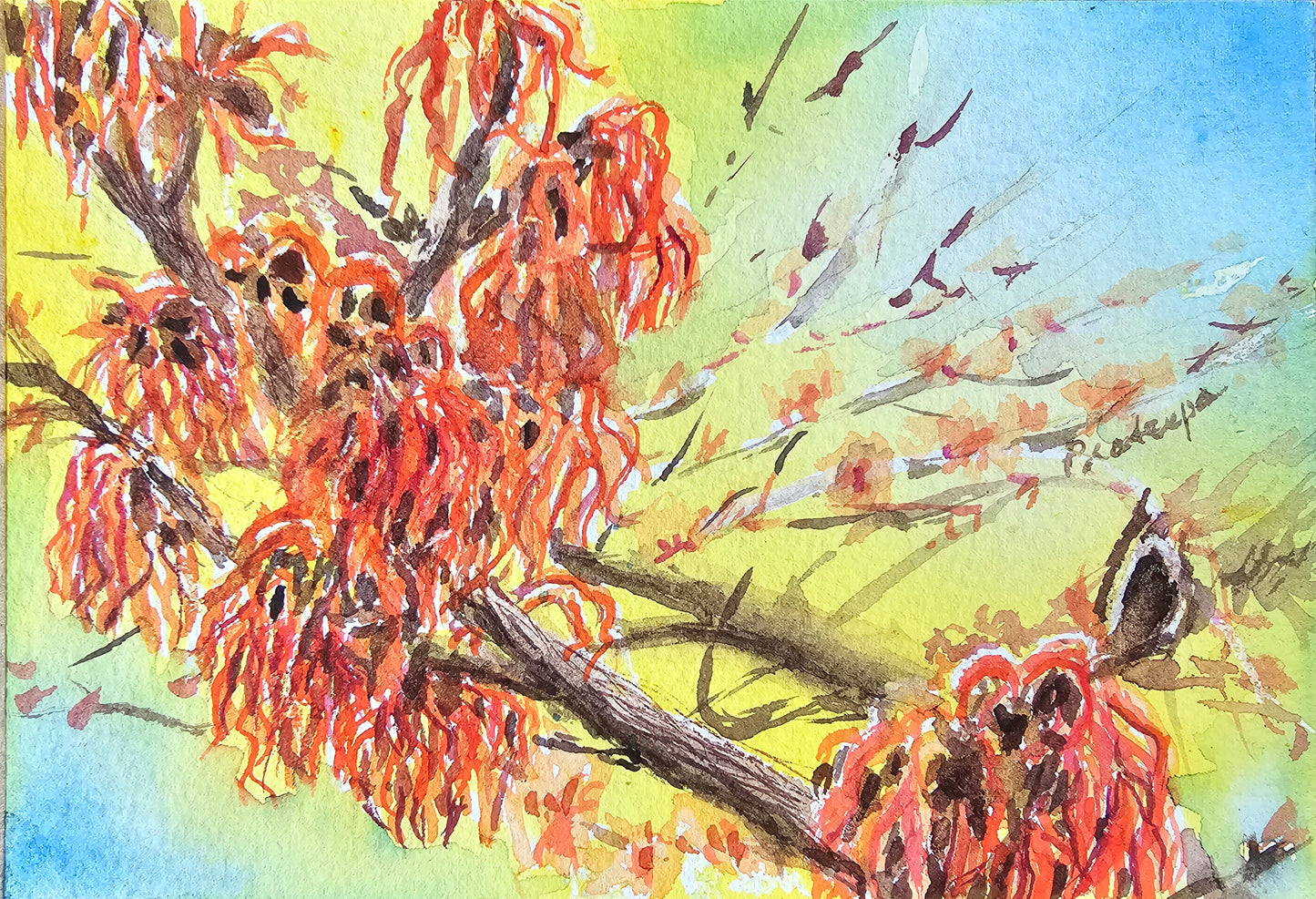 Endurance -  original watercolour painting- 4x6 inches