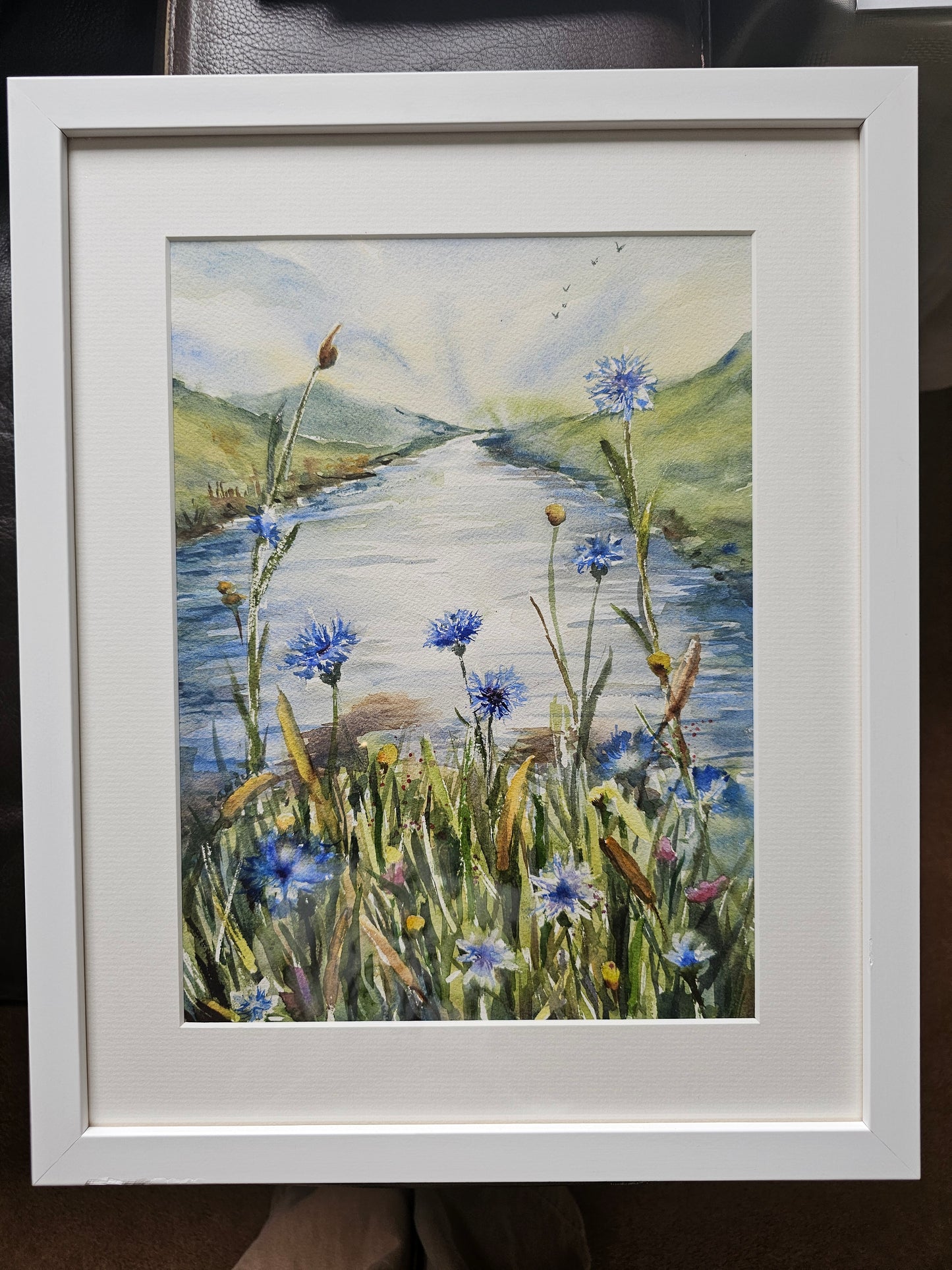 A Cornflower Way II - Original Watercolour Painting, 31 x 23 cm (approx)