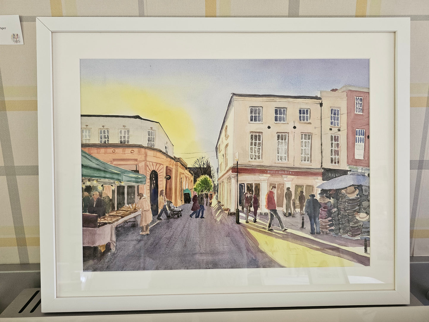 Winchester market- original watercolour painting - 49x 36 cm approx.