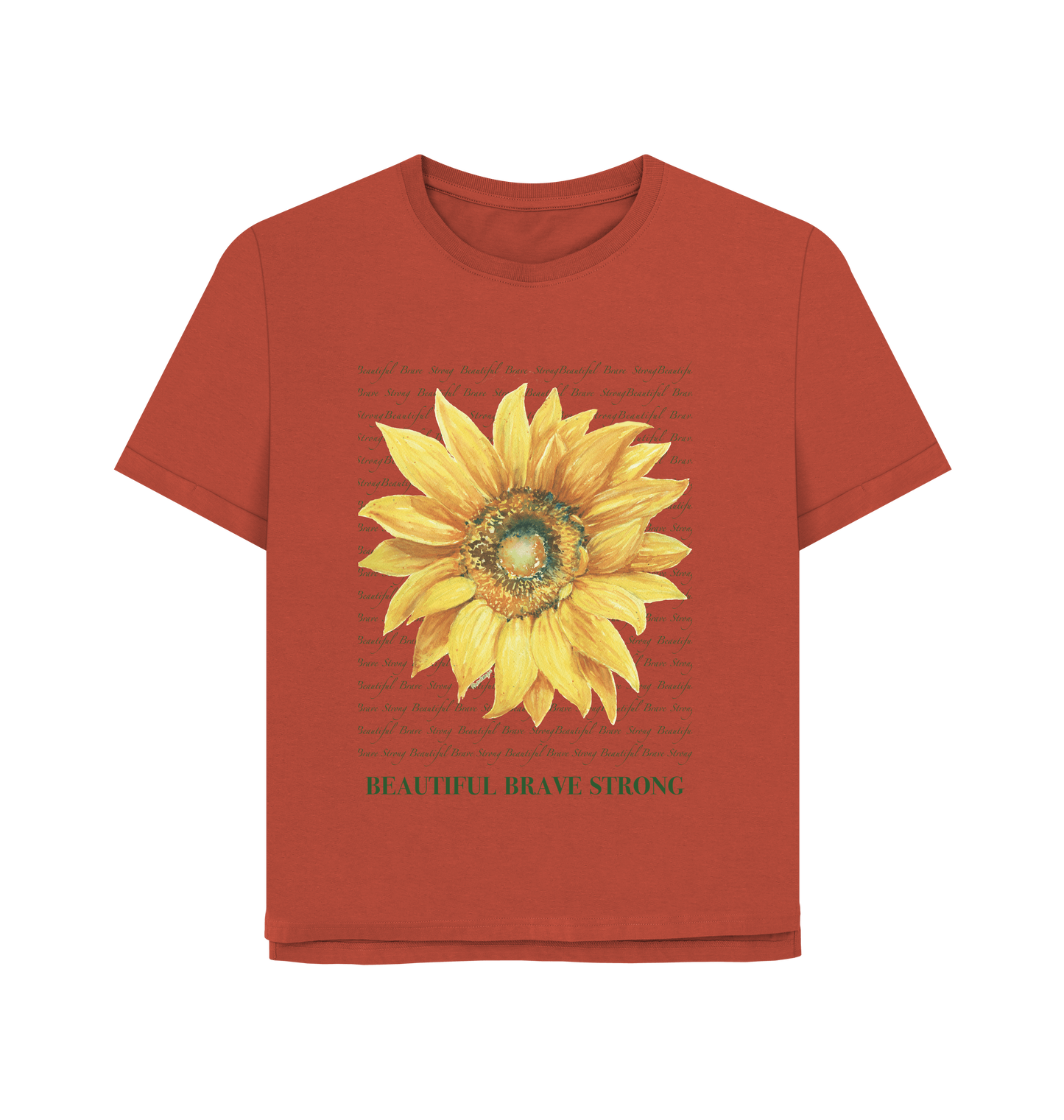 Rust Printed T-shirt Front