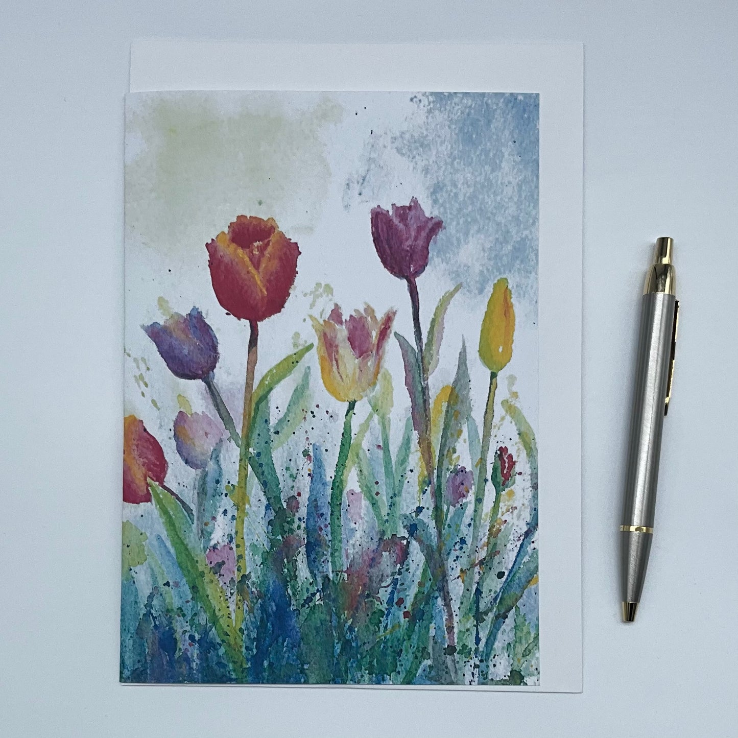 Greeting card- Tulips
