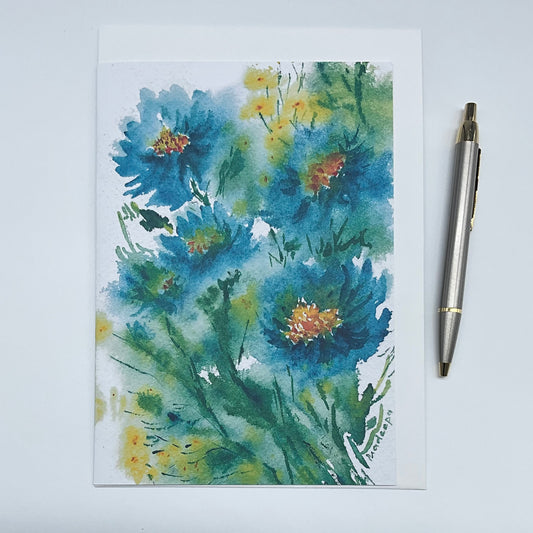 Greeting card- Real Beauty in Blue