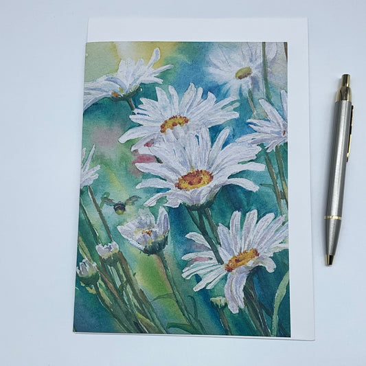 Greeting card- Daisy-in in Summer