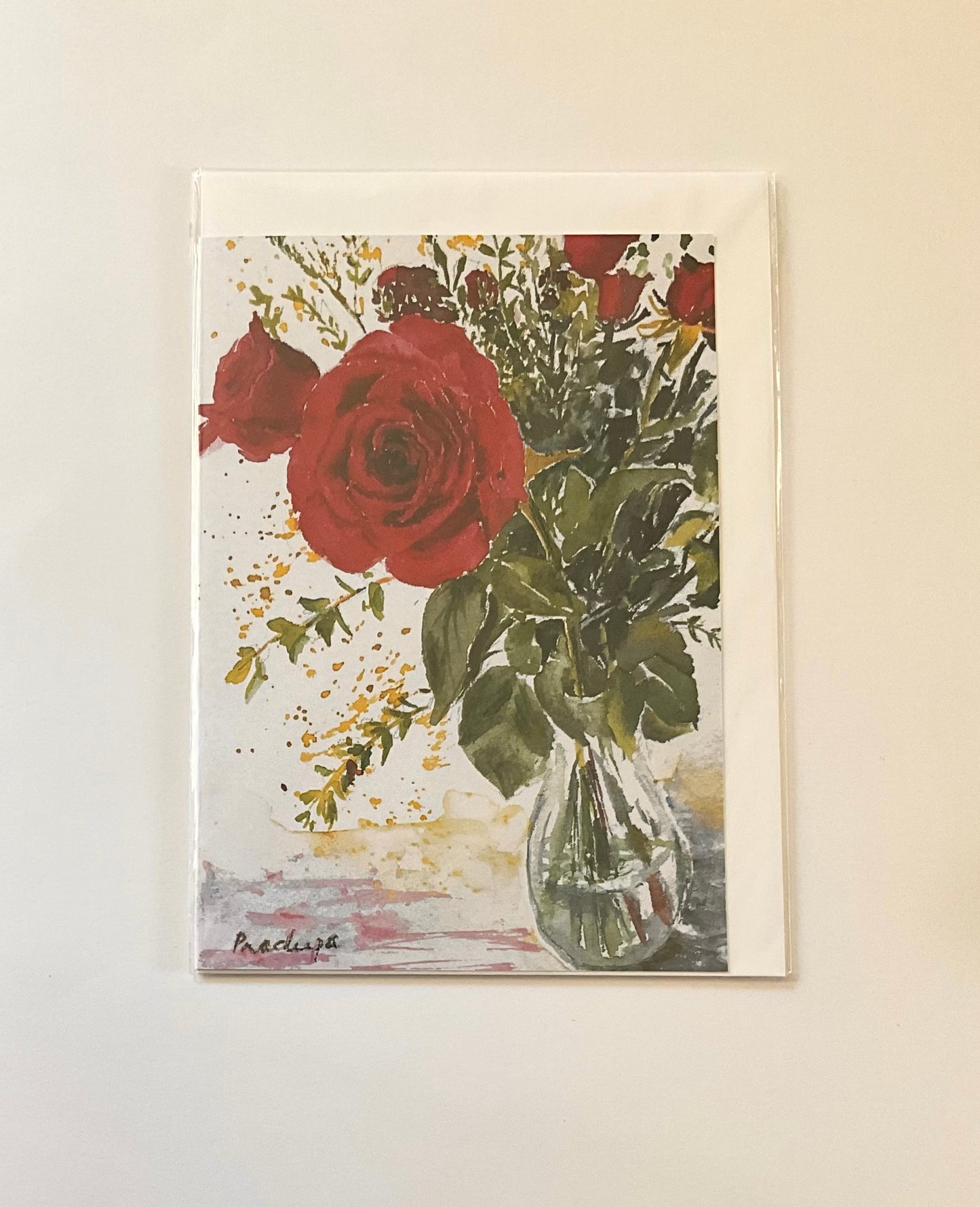 Greeting card- Red Roses