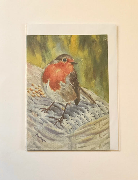 Greeting card- Robin on the Lookout