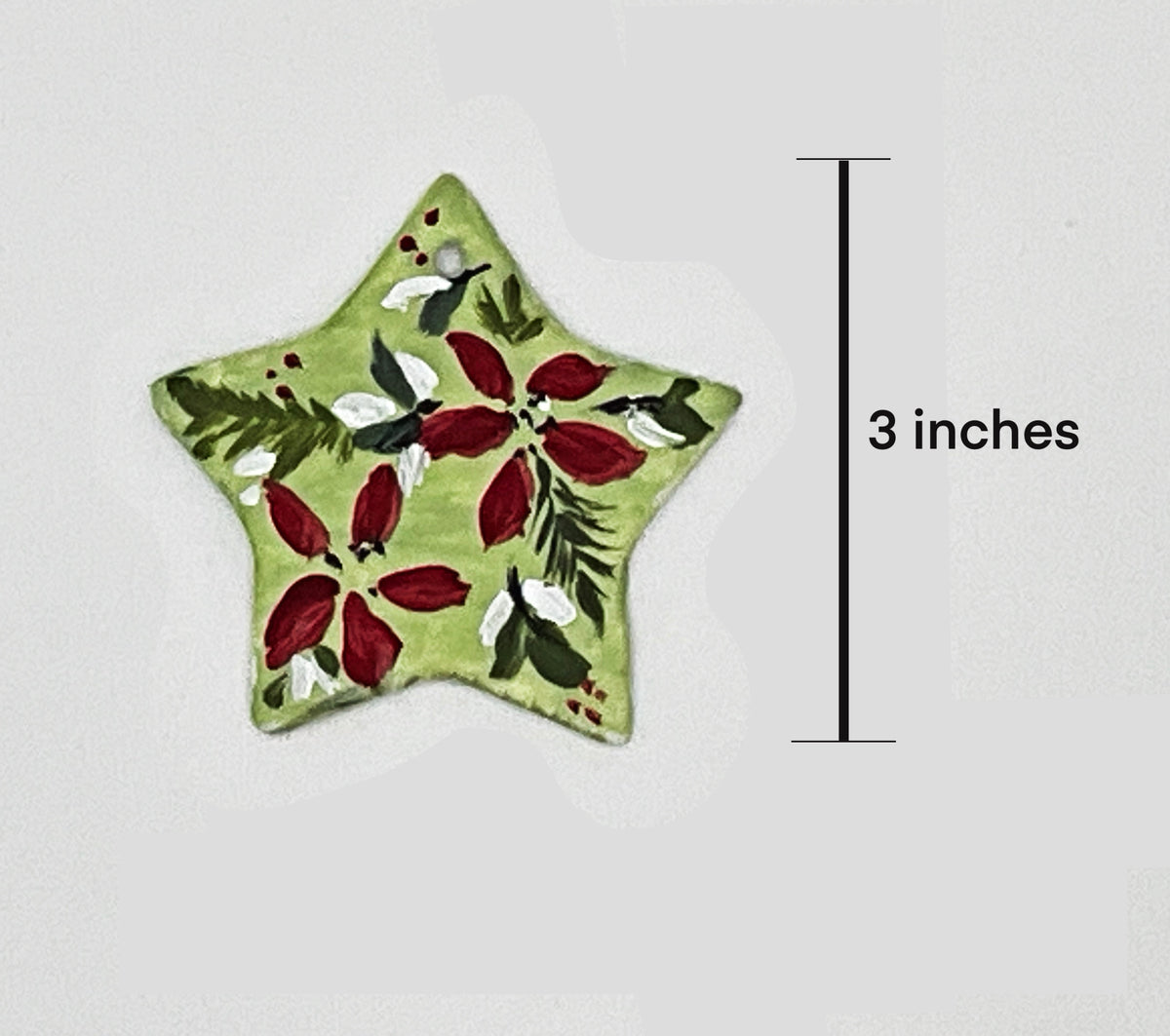 Christmas ceramic stars & cards painting and soup lunch workshop- Fri 4 Dec- 10 am- 3 pm