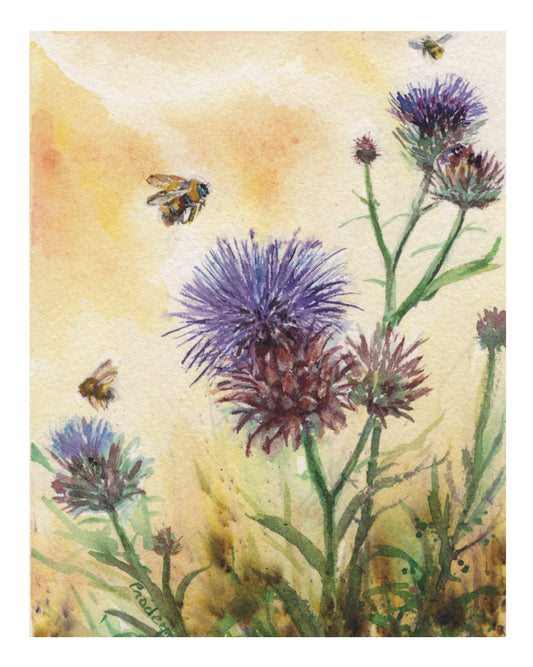 Thistling Around  -8x10 inch fine art print- signed &limited edition