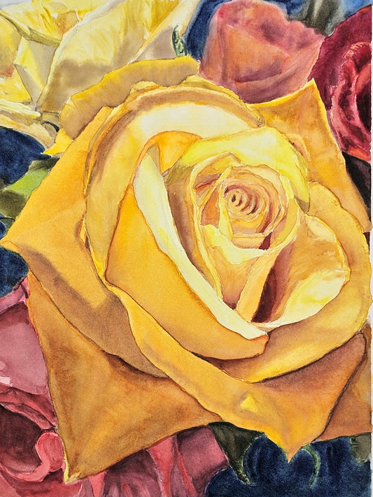 Rose Bouquet - Original watercolour