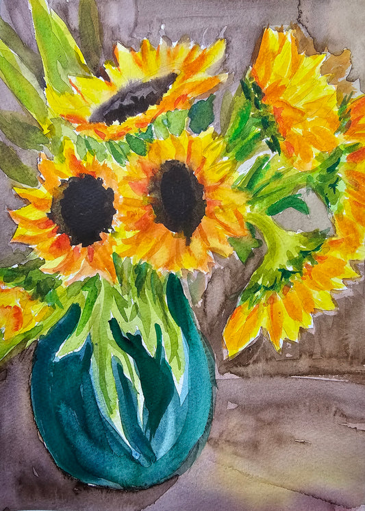 Sunflowers in Vase workshop- Fri 27 March - 10 am