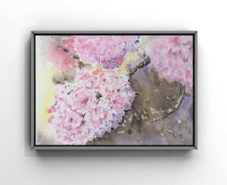 Cherry Blossoms - Original Watercolour Painting