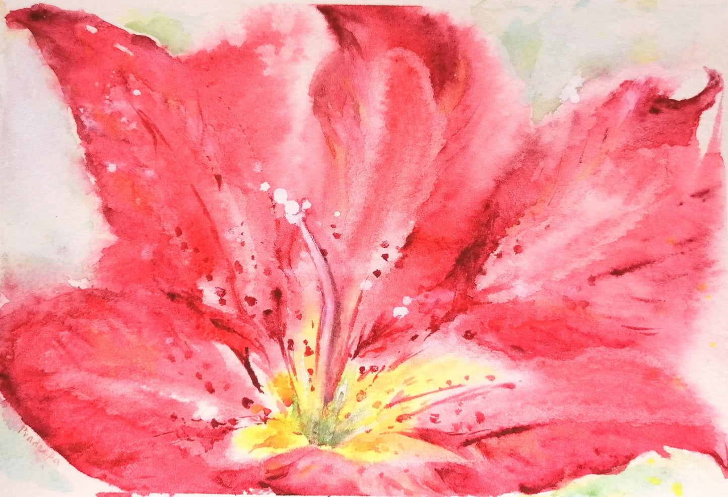 Close to Lily - Original Watercolour Painting