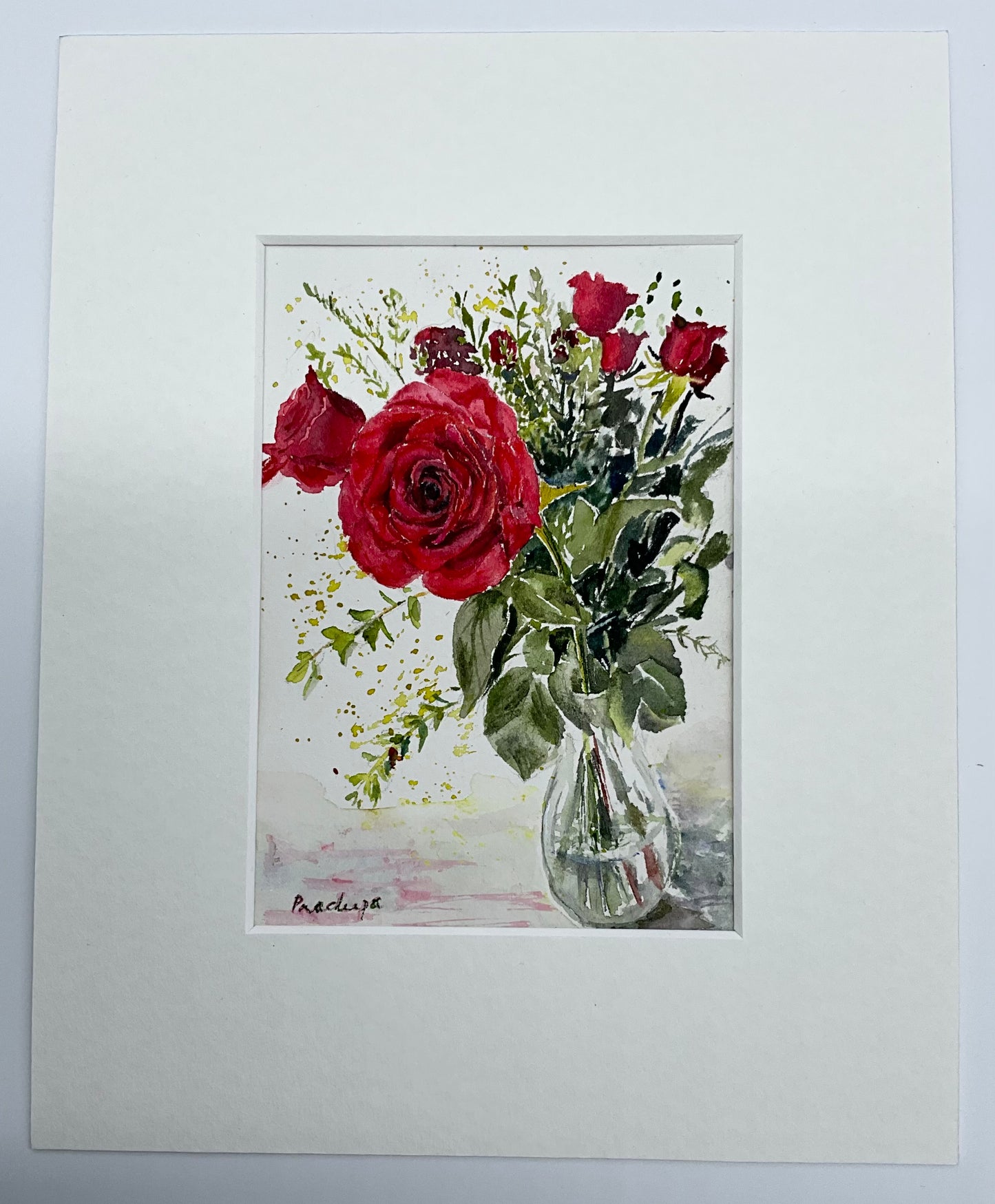Red Roses - original watercolour painting