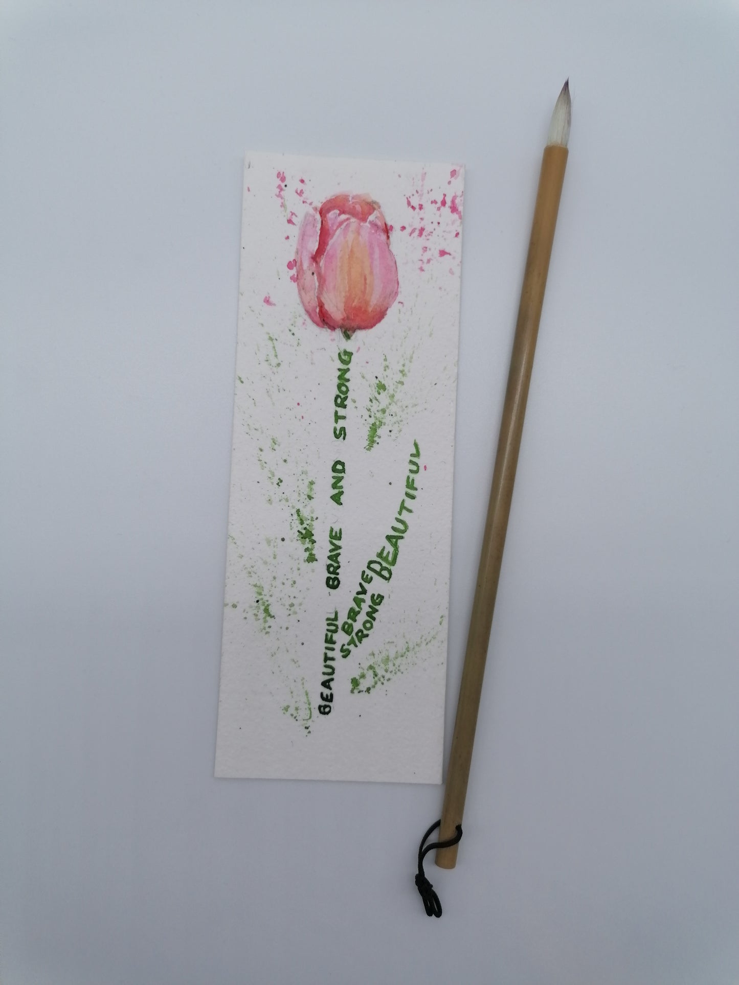 Personalised bookmark - Original watercolour painting