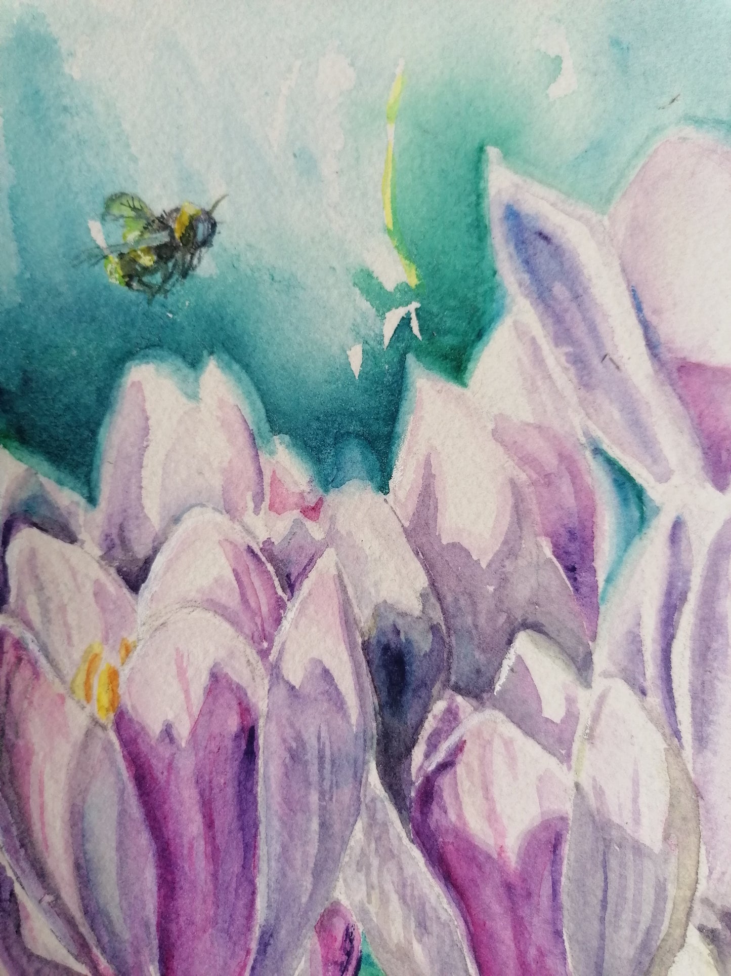 A PEACE OF SPRING- original watercolour painting