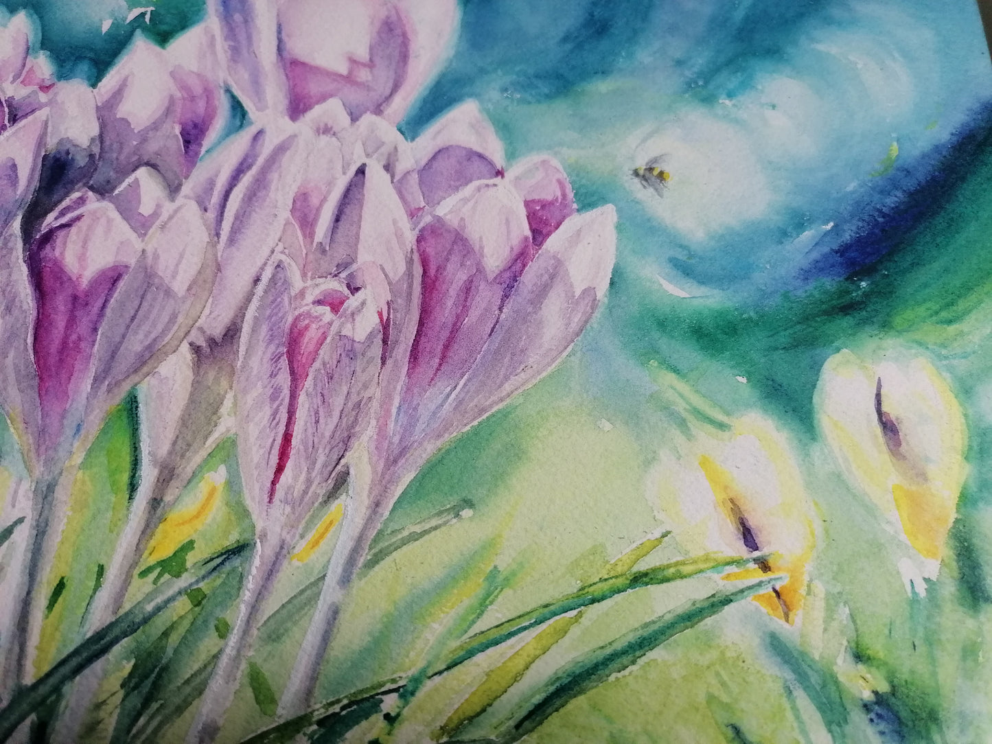 A PEACE OF SPRING- original watercolour painting