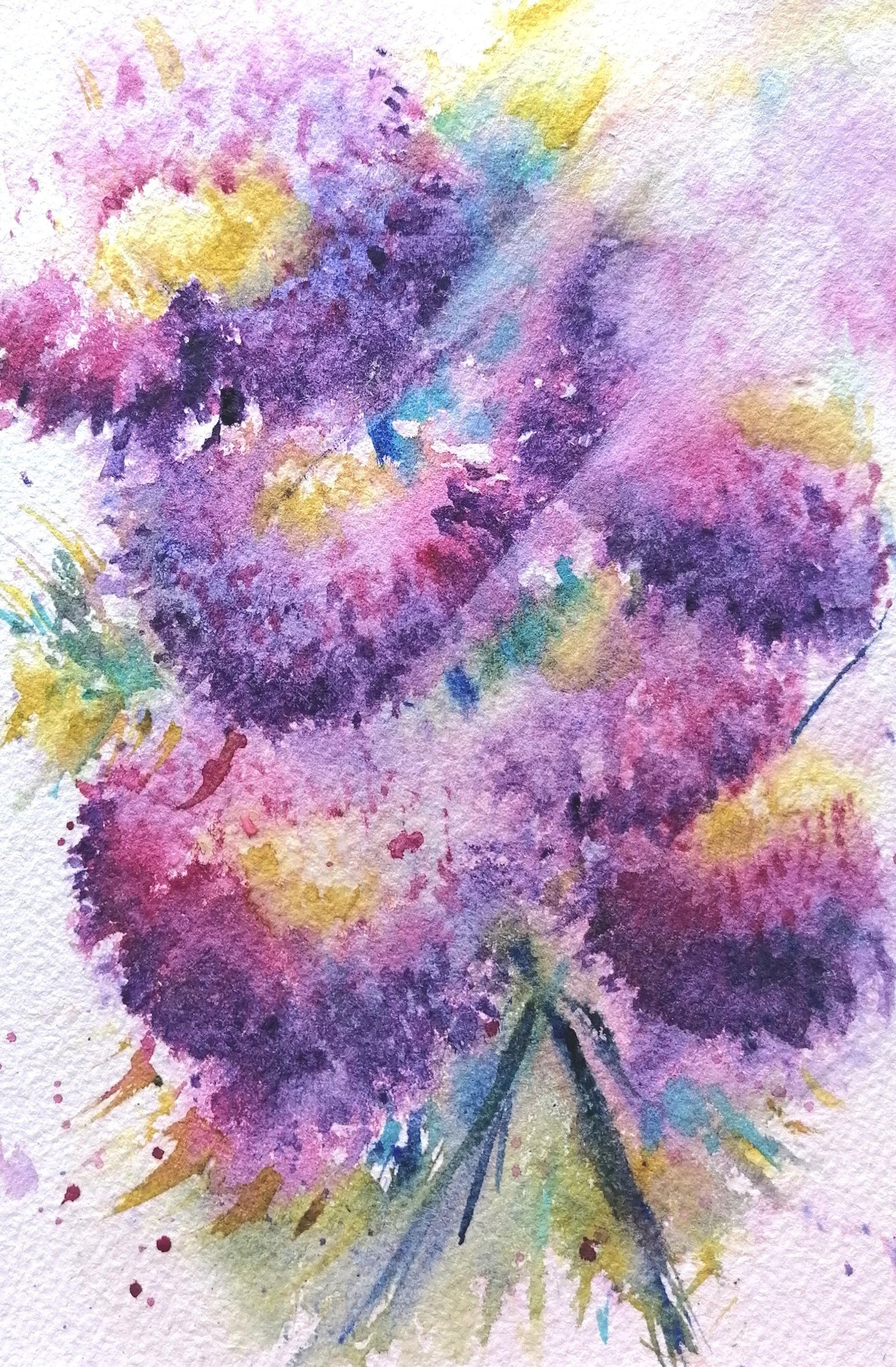 Life in Lilac - Original watercolour painting